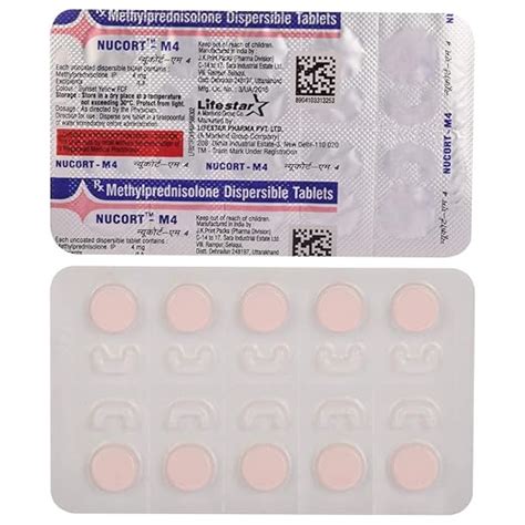 Nucort M Strip Of Tablets Amazon In Health Personal Care