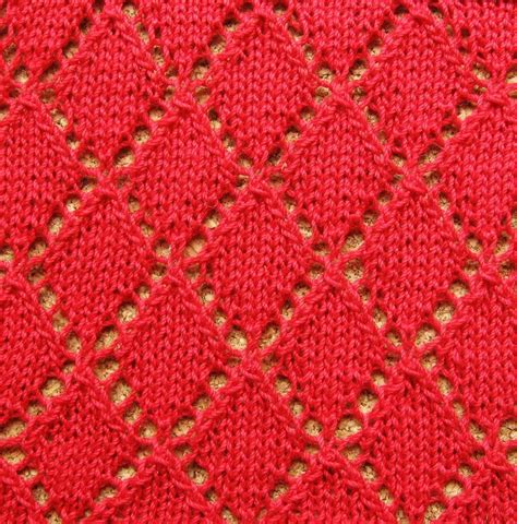 Lozenge Stitch, Diamond Stitch, or Diamond Lace Stitch Knitting - How Did You Make This? | Luxe DIY