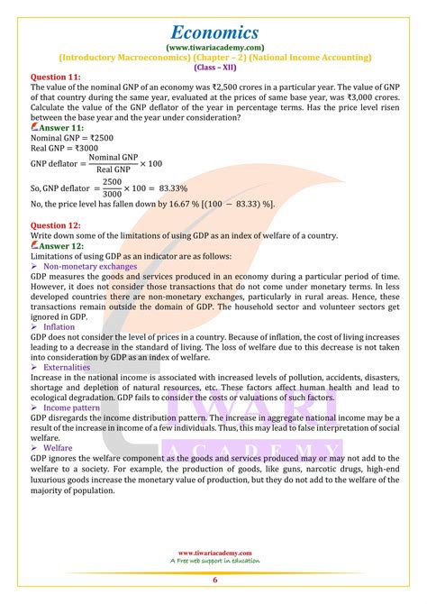 Ncert Solutions For Class 12 Economics Chapter 2 National Income Acc