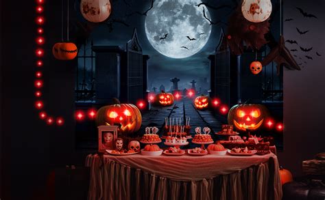 Amazon Light Up Halloween Backdrop Halloween Photo Cemetery