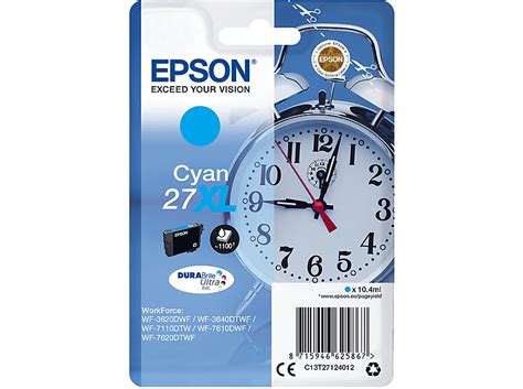 EPSON C13T27124012 XL ULTRA TINTE CYAN WECKER Tintenpatrone Cyan