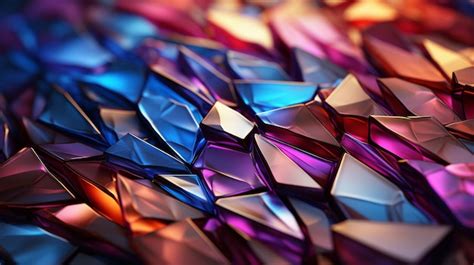 Premium AI Image Geometric Brilliance 3D Render Abstract Faceted