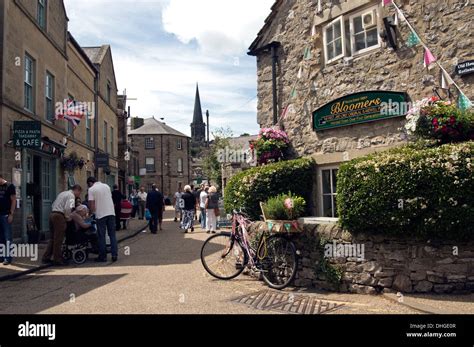 Rural Bakewell Derbyshire village Stock Photo - Alamy