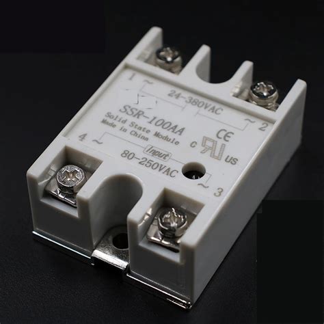 Solid State Relay Module SSR 100A SSR 100 AA SSR 100A 80 250VAC Input