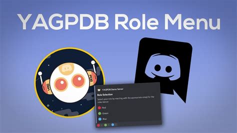 Yagpdb Role Menu Discord React Role Update Youtube