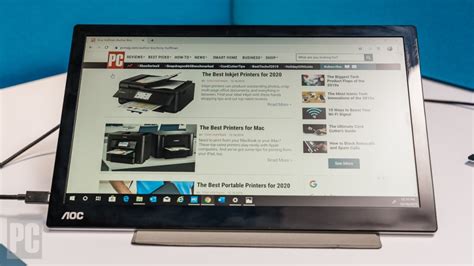 AOC I1601FWUX USB C Portable Monitor Review PCMag