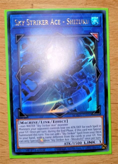 Yugioh Sky Striker Ace Shizuku Mama En Ultra Rare Card St Edition