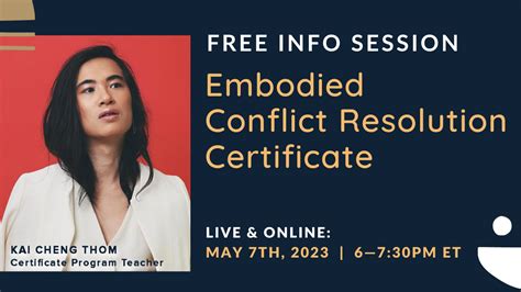 Embodied Conflict Resolution Certificate Information Session | THE ...