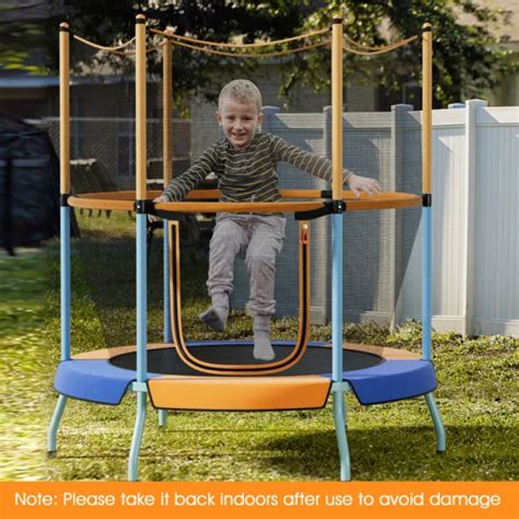 Dropship 48" Toddler Trampoline With Safety Enclosure Net to Sell ...