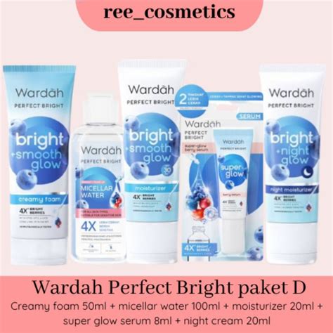 Jual Wardah Perfect Bright Paket Lengkap Paket Skincare Wardah 1 Set