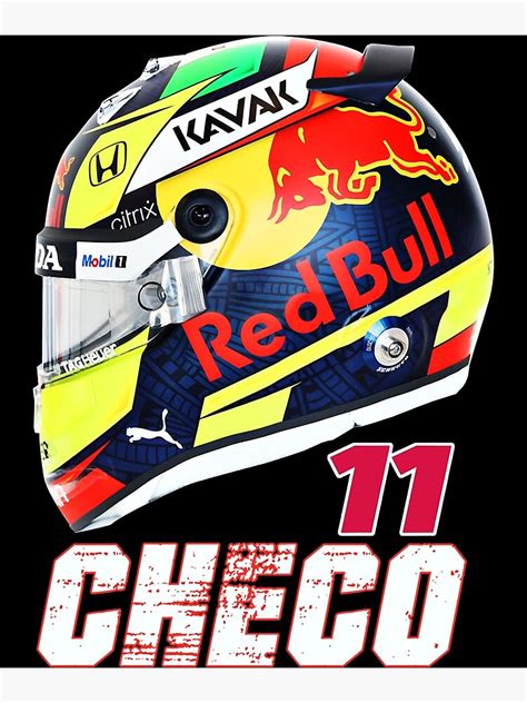 "Sergio Perez Checo 11 Helmet " Poster for Sale by DebbiePruitt6 | Redbubble