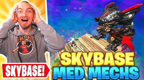 Bygger Skybase Med Mechs I Fortnite Youtube