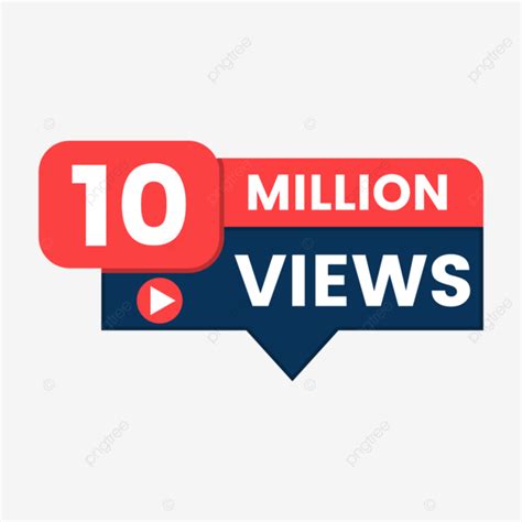 Youtube Transparent 10 Million Views Banner 10m Views 10m Plus Views