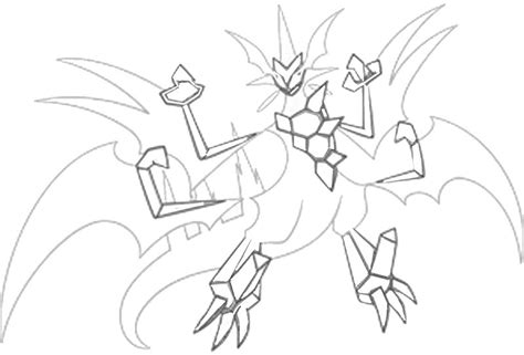 Coloring page Pokémon Ultra Sun and Ultra Moon : Ultra Necrozma 9