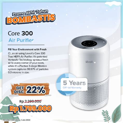 Jual Levoit Air Purifier Core True Hepa Original Filter H