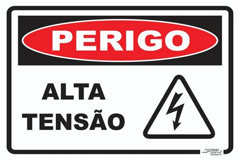 Placa Perigo Alta Tensão Afonso Sinalizações