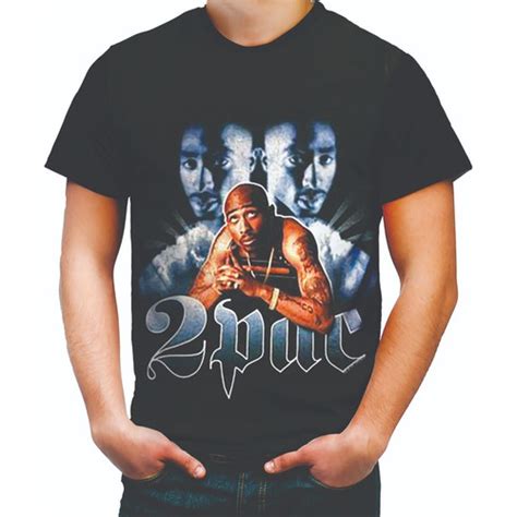 Camisa Camiseta Personalizada Cantor Rapper Tupac Pac Hd Shopee