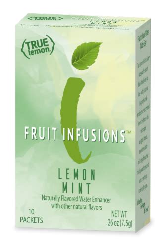 True Lemon® Fruit Infusions™ Lemon Mint Water Enhancer Packets, 10 ct ...