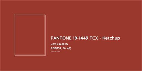 PANTONE 18-1449 TCX - Ketchup Complementary or Opposite Color Name and ...