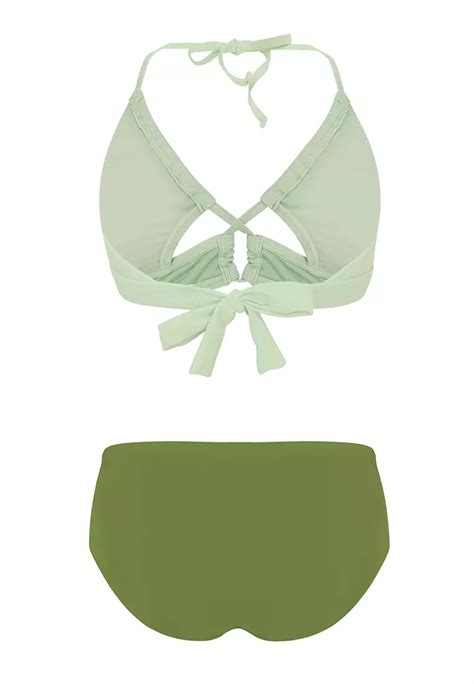 Buy SASSA Minty Summer Bikini Top High Waist Boyleg Set With Removable