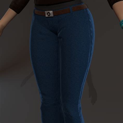 3D Cartoon Brunette Girl Model TurboSquid 1784107