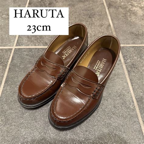 HARUTA ローファー ブラウン 茶色 23cm 【ほぼ未使用】 - メルカリ