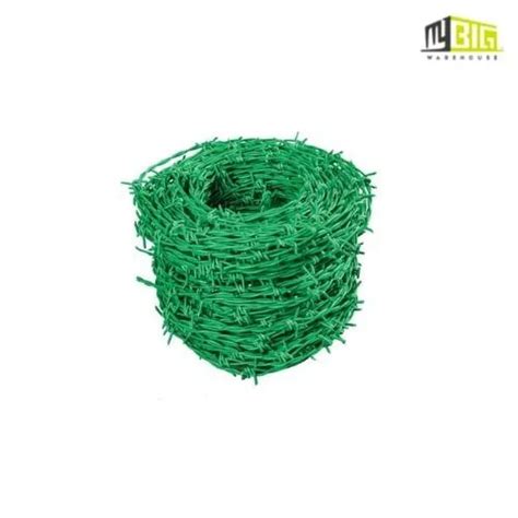 Pvc Coated Barbed Wire Kawat Duri Green Colour5kg Lazada