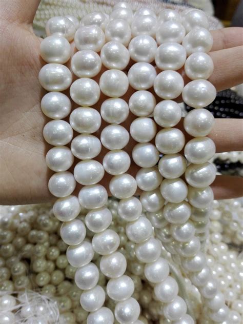 Wholesale Real Pearl Bead Mm White Natural Freshwater Pearl Loose