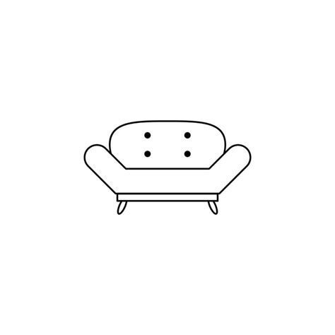 Sofa Vector Icon Illustration 23202371 Vector Art At Vecteezy