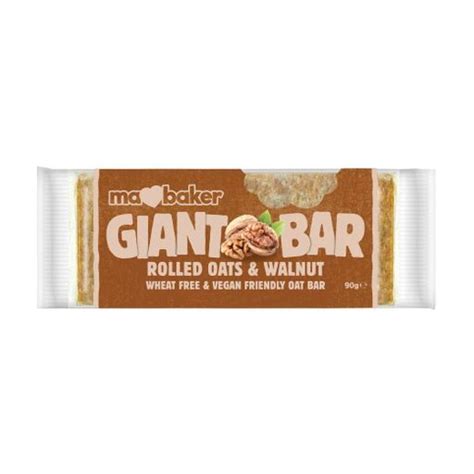 Вівсяний батончик Ma Baker Giant Bar Волоський горіх 90 г купити на Eva Ua