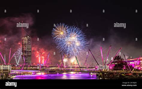 Fireworks in Brisbane, Australia Stock Photo - Alamy