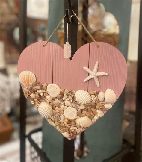 Seashell And Starfish Heart Decoration