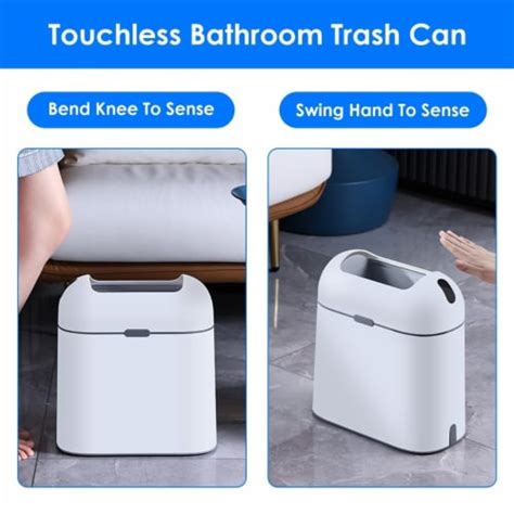 2.38Gal Automatic Trash Can Touchless Garbage Can Motion Sensor Narrow ...