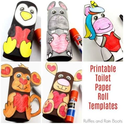 Toilet Paper Roll Animals Free Printable