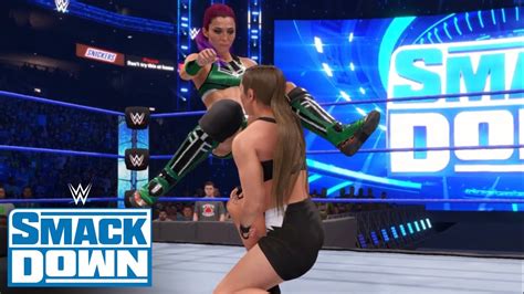 Wwe 2k22 Smackdown Tegan Nox Vs Ronda Rousey Youtube