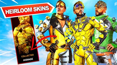 Mirage S Heirloom Skins Apex Legends Best Legendary Skins To Use With