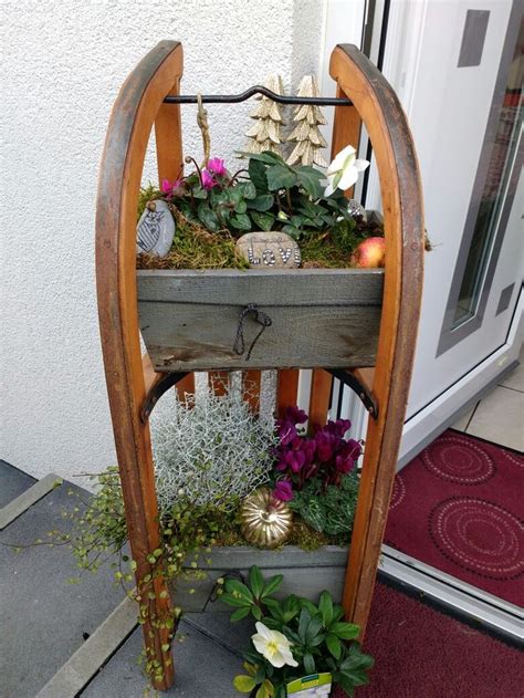 Schlitten Dekoration Weihnachten Draußen Weihnachten Dekoration Deko Garten Weihnachten