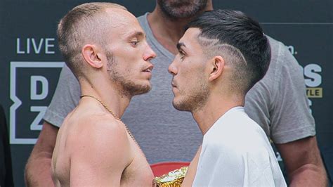 HEATED Sunny Edwards Vs Andres Campos FULL WEIGH IN FACEOFF