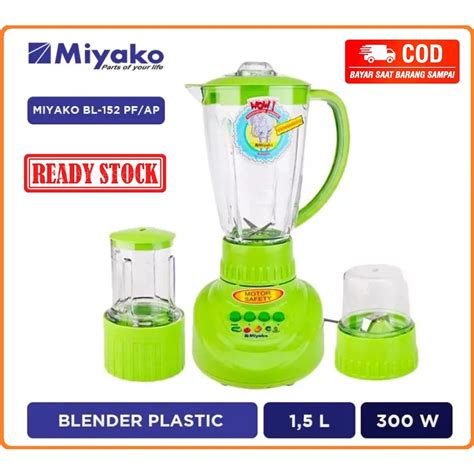 Jual Blender Miyako Blender 3in1 Plastik BL 152 PF AP Kapasitas 1 5