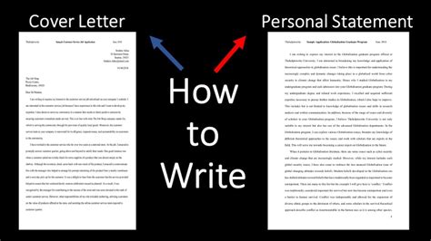 Cover Letter Vs Personal Statement Slidesharetrick