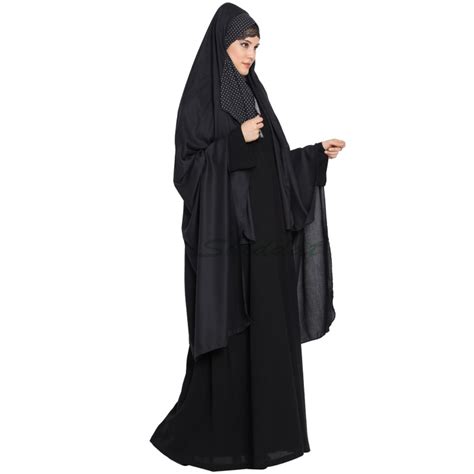 Buy Black Irani Chadar With Detachable Nose Piece Islamic Dress Onlin