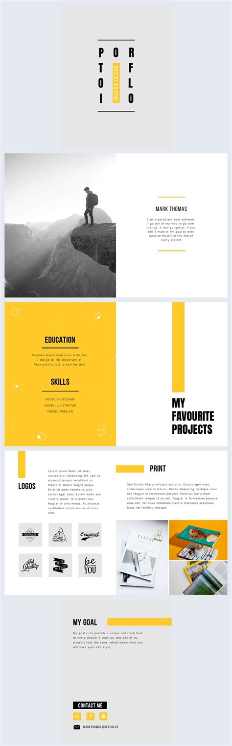 Minimalist Graphic Design Portfolio Template - Flipsnack