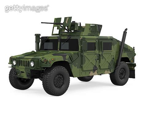 Humvee High Mobility Multipurpose Wheeled Vehicle Isolated 이미지