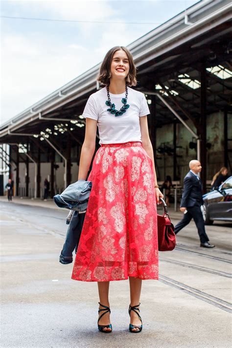 Their Ensemble The Midi Skirt Cool Street Fashion Calf Length