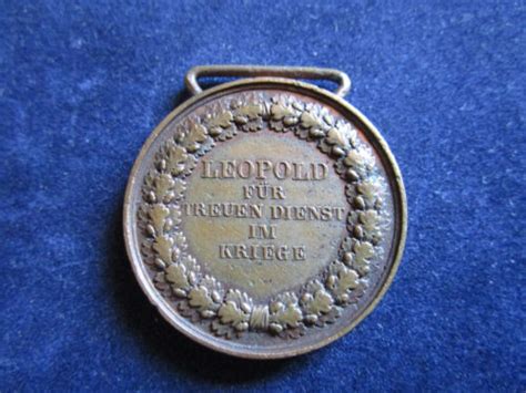 Baden Medaille Leopold Für Treuen Dienst im Kriege in bronze eBay