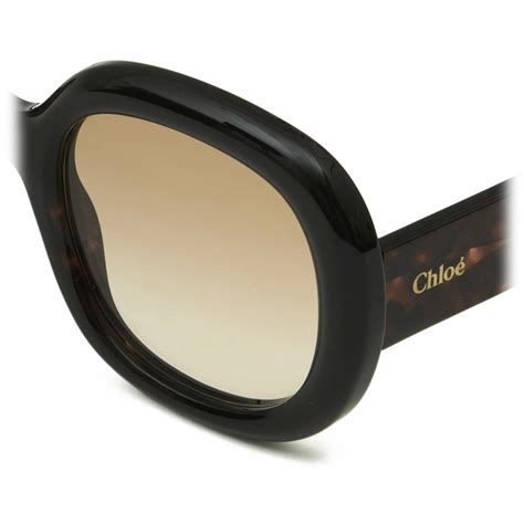 Chloé Gayia Sunglasses In Acetate Dark Havana Gradient Brown Chloé Eyewear Avvenice