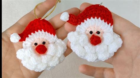 How To Make Crochet Santa Claus Christmas Decorations Crochet