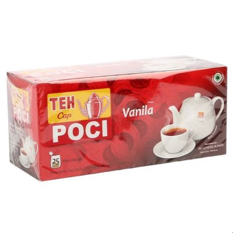 TEH POCI CELUP VANILA 1 BOX ISI 25 SACHET TEH VANILA CELUP Lazada