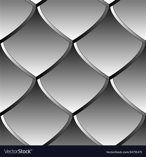 Seamless Gray Chain Mail Dragon Scales Royalty Free Vector