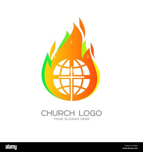 Church Logo Christian Symbols Globe The Cross Of Jesus Christ